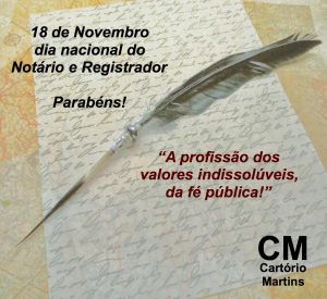 Dia do Notário e Registrador